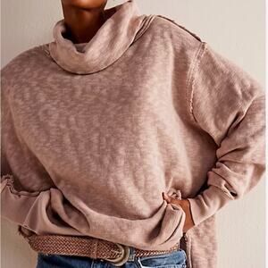 We The Free EUC Timmy Turtleneck Mauve size M